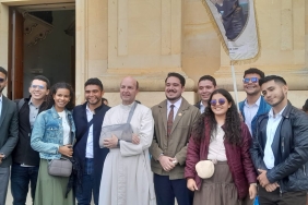 Jovenes de la costa colombiana junto al Superior de Centro América, Colombia y el Caribe